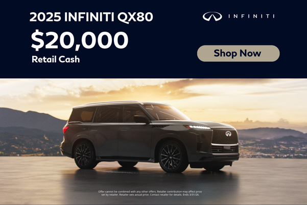 2025 INFINITI QX80 $20,000 Retail Cash