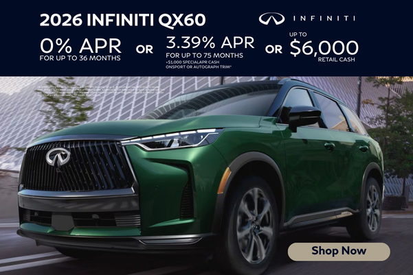 2026 INFINITI QX60 0% APR or 3.39% APR