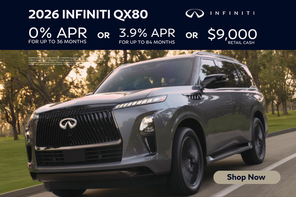 2026 INFINITI QX80 0% APR OR 3.9% APR