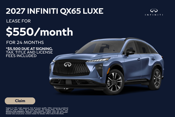 2027 INFINITI QX65 LUXE Lease $550