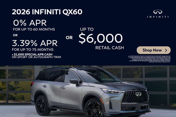  INFINITI QX60 0% APR OR 3.39% APR